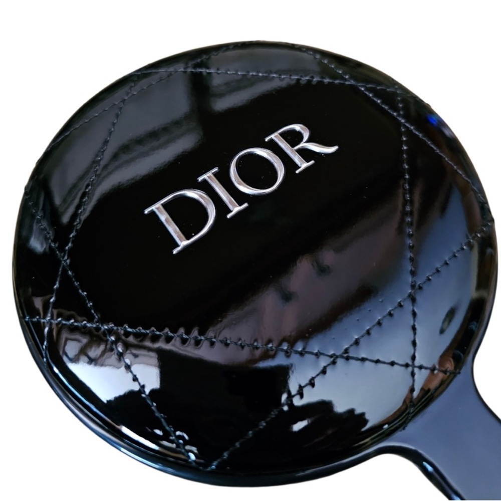 NWT Christian Dior Beauty Black Hand Mirror with Case 23 x 13cm NIB - Picture 3 of 15